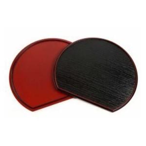 ふるさと納税 紀州漆器 半月盆 約36cm 尺二サイズ 30枚組 滑り止め ノンスリップ お正月 おせち お節料理 お盆 プレート ランチョンマット［.. 和歌山県九度山町