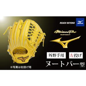 ふるさと納税 AO66　ミズノプロ 硬式用 野球グラブ 外野手用 ヌートバー 型（ 左投げ ）　【 野球 グローブ グラブ 外野 外野手 受注生産 Mizuno.. 兵庫県宍粟市