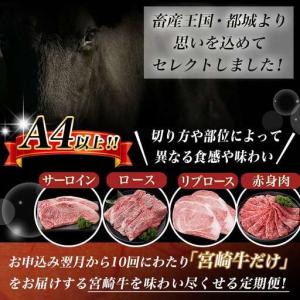 ふるさと納税 まるゆうの宮崎牛定期便 (10回...の詳細画像1