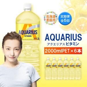 ふるさと納税 【定期便：全6回】アクエリアス ビタミン 2LPET×6本【38009001】 北海道恵庭市