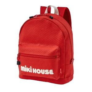 ふるさと納税 P105(赤) ミキハウス ミキハウスの大きなロゴリュック(赤)【mikihouse リュックサック かばんこども 男の子 女の子 赤 紺 レッド .. 大阪府八尾市