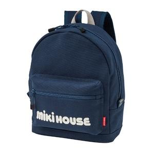 ふるさと納税 P105(紺) ミキハウス ミキハウスの大きなロゴリュック(紺)【mikihouse リュックサック かばんこども 男の子 女の子 赤 紺 レッド .. 大阪府八尾市