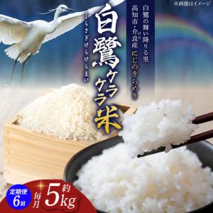 ふるさと納税 【6回定期便】 R8年度産 特別栽培米 農薬節減！ 白鷺ケラケラ米 にじのきらめき 各約5kg 合計約30kg / 高知 米 お米 精米 　【津ノ.. 高知県高知市