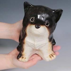 ふるさと納税 信楽焼 4号 柴犬 置物(黒色)...の詳細画像2