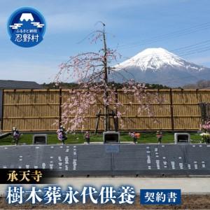 ふるさと納税 承天寺　忍野富士樹木葬永代供養 山梨県忍野村