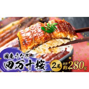 ふるさと納税 【贈答用】極上国産うなぎ四万十桜 蒲焼き約140g×2尾 | うなぎ 鰻 蒲焼き 国産 四万十鰻 白焼き 調理済み タレ付き ギフト（.. 高知県南国市｜ふるなび(ふるさと納税)