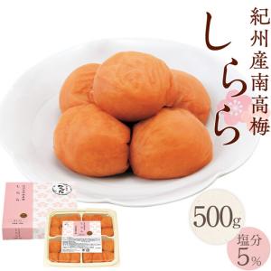 ふるさと納税 紀州産南高梅 梅干し しらら 500g 減塩 梅干 塩分5% 中田食品 和歌山県上富田町