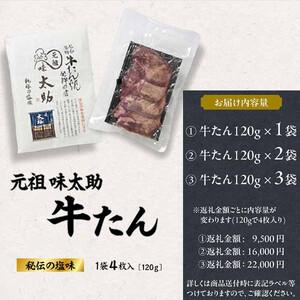 ふるさと納税 元祖味太助 牛タン1袋入り 牛タ...の詳細画像4
