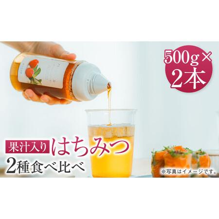 ふるさと納税 熊本 杉養蜂園 【ゆず蜜×ハスカップ】果汁入り はちみつ 500g 2種 計1kg 食...