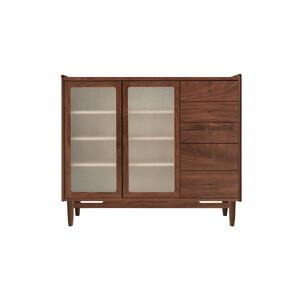 ふるさと納税 旭川家具 MUKU工房オリジナル ジャム サイドボード 120 ウォールナット_04894 北海道旭川市