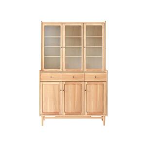 ふるさと納税 旭川家具 MUKU工房オリジナル ジャム カップボード 120 北海道ナラ_04906 北海道旭川市