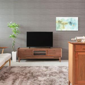ふるさと納税 旭川家具 MUKU工房オリジナル ジャム テレビ台 ロー 150 ウォールナット_04909 北海道旭川市
