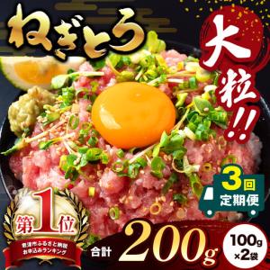 ふるさと納税 【定期便3回】ねぎとろ 200g(...の商品画像