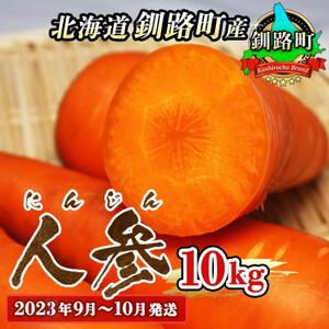 ふるさと納税 ＜北海道 釧路町産＞人参(にんじん)10kg ＜2023年9月〜10月発送＞【配送不可地域：離島】【1084028】 北海道釧路町｜furunavi