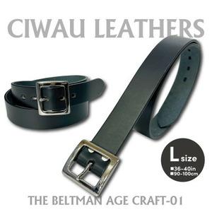 ふるさと納税 ラフテール【AGE CRAFT-01(38mm) 】Lサイズ　BELT-AC01-BK-SV-L【1639650】 茨城県ひたちなか市