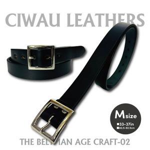 ふるさと納税 ラフテール【AGE CRAFT02(28mm) 】M　BELT-AC02-BK-SV-M【1639847】 茨城県ひたちなか市