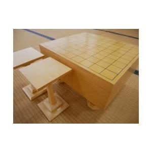 ふるさと納税 SS-28【 将棋盤 】新カヤ 40号 足付き 駒台 セット 囲碁 将棋 木工品 茨城県神栖市