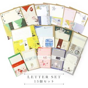 ふるさと納税 Shinzi Katoh アソートレターセット15個セット｜カワイイ かわいい 可愛い 雑貨 文具 文具セット レターセット ミニレターセット.. 愛知県春日井市