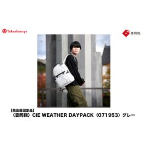 ふるさと納税 【高島屋選定品】豊岡鞄 CIE WEATHER DAYPACK (071953) グレー / 木和田正昭商店 撥水 ビジネス ストリート A4ファイル対応 ノート.. 兵庫県豊岡市
