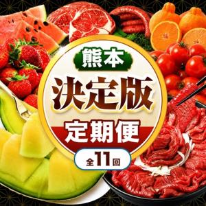 ふるさと納税 【 定期便 11回 】 熊本県 決定版 |（ いちご みかん 不知火 デコポン スイカ メロン あか牛 牛肉 海苔 焼き海苔 馬肉 ウインナー .. 熊本県玉名市