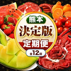 ふるさと納税 【 定期便 12回 】 熊本県 決定版 |（ いちご みかん 不知火 デコポン スイカ メロン あか牛 牛肉 海苔 焼き海苔 馬肉 ウインナー .. 熊本県玉名市