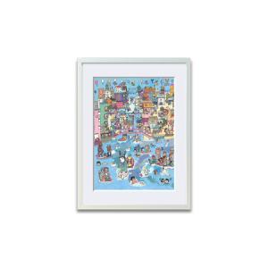 ふるさと納税 アート作品「水の都・ヴェネチア」（大）【169016】 絵画 インテリア アート 芸術品 美術品 東京都渋谷区