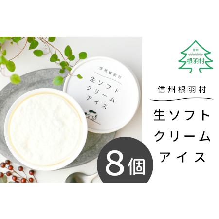 ふるさと納税 香料・着色料不使用！優しい口溶け 生ソフトクリームアイス 8個セット 5000円 長野...