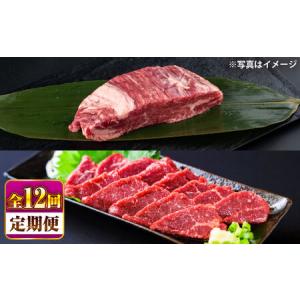 ふるさと納税 【全12回定期便】 あか牛 ステーキ用ヒレ肉(約800g)、馬刺し(約200g)セット 計約1kg ヒレ 馬刺し BHBY019 熊本県菊陽町