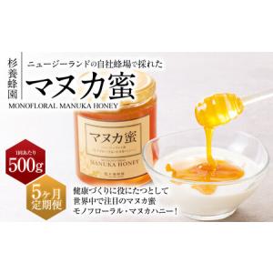 ふるさと納税 【5ヶ月定期便】ニュージーランド産 マヌカ蜜 約500g×5ヶ月 ／ 計約2.5kg マヌカハニー マヌカ モノフローラル・マヌカハニー.. 熊本県熊本市
