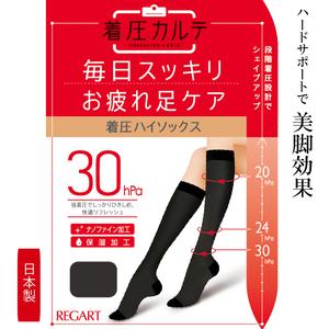 ふるさと納税 【メディックピエドシリーズ】着圧ハイソックスMサイズ ブラック ソックス くつした 靴...