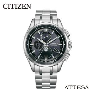 ふるさと納税 【CITIZEN】アテッサBY1001-66E シチズン 腕時計 メンズ 光発電 エコ・ドライブ 防水 ムーンフェイズ メーカー保証 新潟県 妙高市 新潟県妙高市