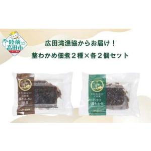 ふるさと納税 広田湾漁協からお届け！茎わかめ佃煮2種セット 茎わかめの佃煮 わさび茎わかめ 100g×各2個 【 海藻 佃煮 ご飯のお供 食べ.. 岩手県陸前高田市
