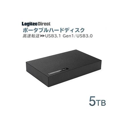 ふるさと納税 【145-02】ロジテック 外付けHDD ポータブル 5TB USB3.1(Gen1)...