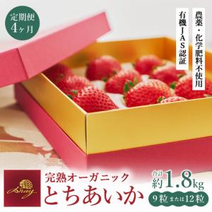 ふるさと納税 【定期便4ヶ月】完熟オーガニックとちあいか 9粒または12粒 ※2026年12月〜発送 栃木県鹿沼市