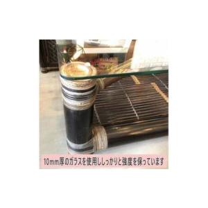 ふるさと納税 【受注生産】バンブーガラステーブ...の詳細画像3