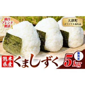 ふるさと納税 無洗米 熊本県産 ブレンド米 くましずく 5kg 熊本県産 ふるさと納税 無洗米 米 こめ ふるさとのうぜい コメ お米 おこめ《7-14日以.. 熊本県大津町
