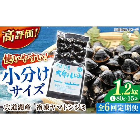 ふるさと納税 しじみ 【全6回定期便】生産量日本一！宍道湖産 ヤマトシジミLサイズ（真空冷凍） 80...