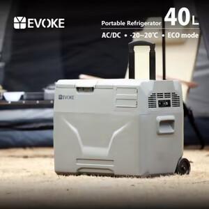 ふるさと納税 ポータブル冷蔵庫 40L グレー [EVOKE／イヴォーグ公式] GLAZE40 [0...