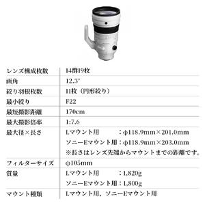 ふるさと納税 SIGMA 200mm F2 D...の詳細画像2