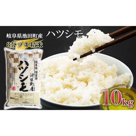 ふるさと納税 米 10kg ハツシモ 池田町産 8分づき 分つき精米 おこめ ごはん 有機肥料 減農...