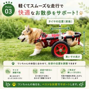 ふるさと納税 犬用車椅子 大型犬用 二輪 犬用...の詳細画像3