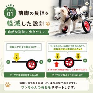 ふるさと納税 犬用車椅子 小型犬用 二輪 犬用...の詳細画像1
