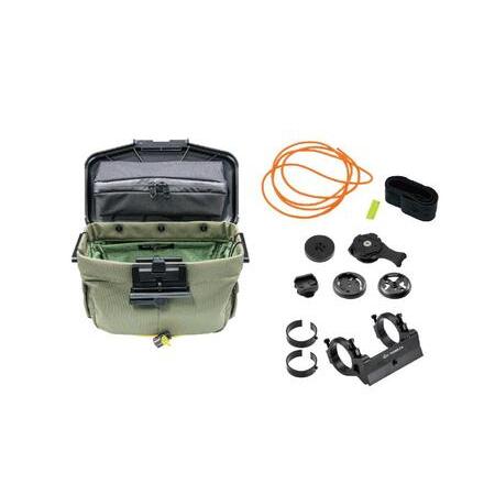 ふるさと納税 [レックマウントプラス] ライドオンバッグ(オリーブ)＋ハンドルバー専用ベースマウント...