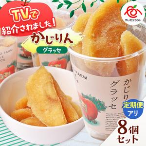 ふるさと納税 【定期便3回】かじりん(皮無し)8個入りセット｜ドライフルーツ アップル りんご 林檎 リンゴ 果実 スイーツ 産地直送 (毎月お届け.. 栃木県矢板市