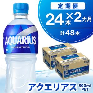 ふるさと納税 【2か月定期便】アクエリアス 500mlPET×24本 K090533 佐賀県基山町