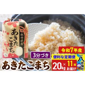 ふるさと納税 《定期便11ヶ月》 あきたこまち 20kg【3分づき】令和7年産 秋田県産 こまちライン 秋田県八郎潟町