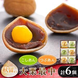 ふるさと納税 秋留の大栗最中(6個入)【お茶ぞっぺの中島屋(あきる野の匠)】【配送不可地域：離島】【...