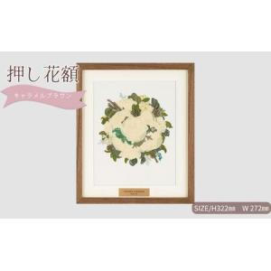 ふるさと納税 想い出が宿る押し花額サイズS【キャラメルブラウン】 押し花 額装 プロポーズ 誕生日 結婚記念日 卒業式 開業祝い 退職祝い 母の日.. 愛知県日進市