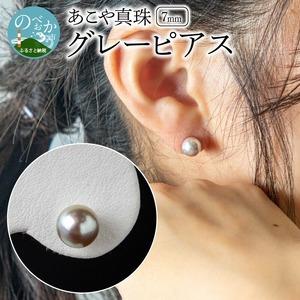 ふるさと納税 あこや本真珠ク゛レーヒ゜アス7mm珠ヒ゜アス14金ホワイトコ゛ールト゛ N0119-YE128 宮崎県延岡市