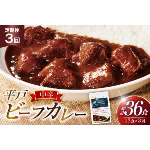 ふるさと納税 カレー セット 平戸 ビーフ カレー 12食 セット 中辛 3回 定期便 [カレー工房NVfoods 長崎県 平戸市 hr42bgy400055] 長崎県平戸市